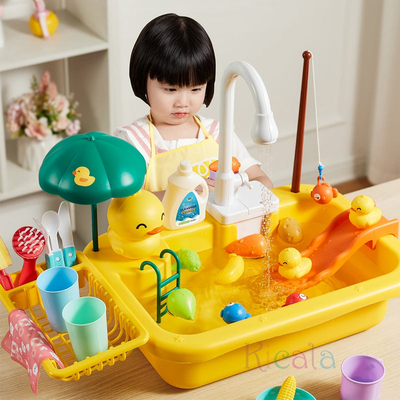 Kids Water Play Table Circulating Fountain Accessories Included