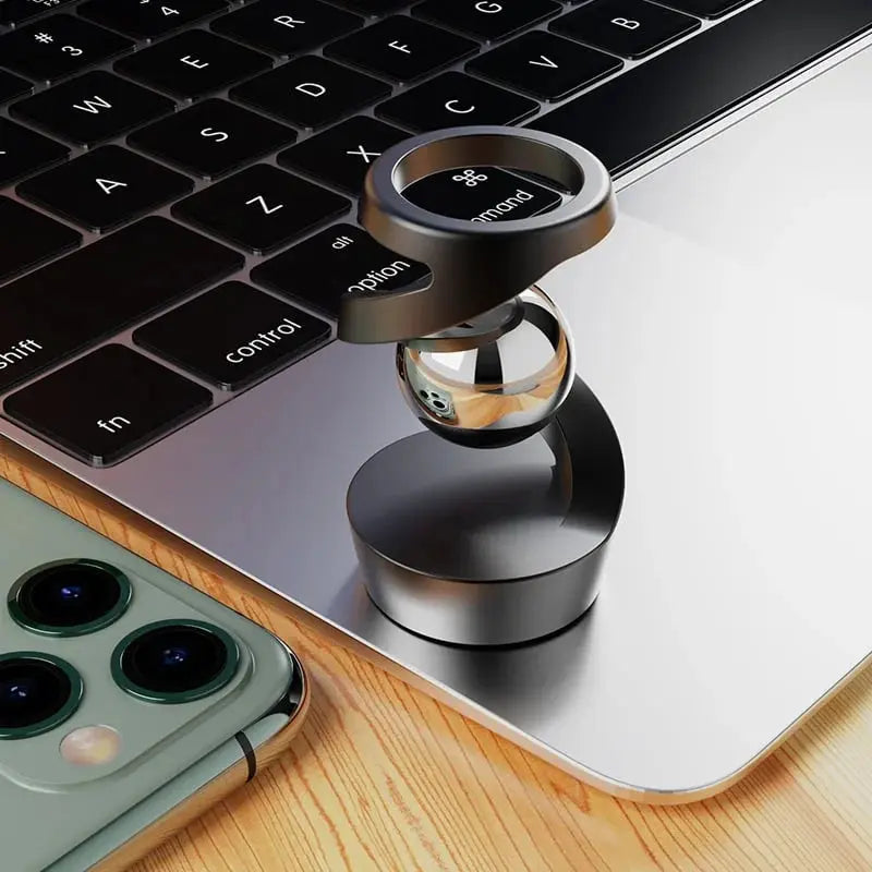 Kinetic Desk Toy Magnetic Levitating Stainless Steel & Acrylic