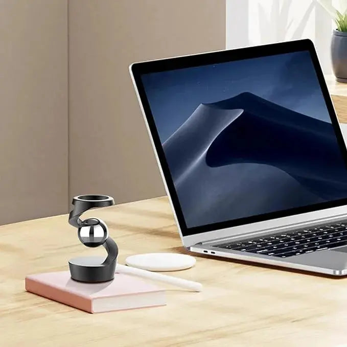 Kinetic Desk Toy Magnetic Levitating Stainless Steel & Acrylic