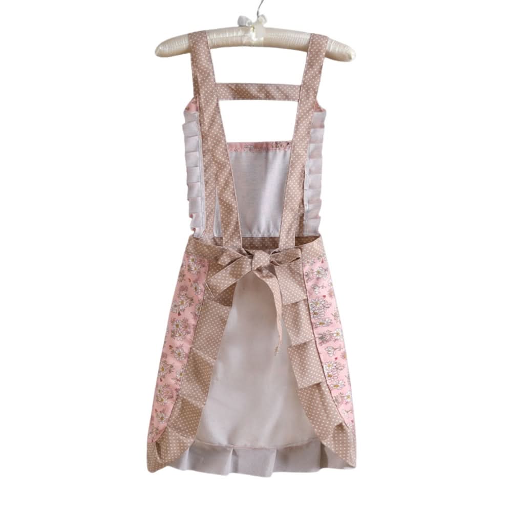 Kitchen Apron Cotton Waterproof & Oil-Resistant Pockets Adjustable Strap