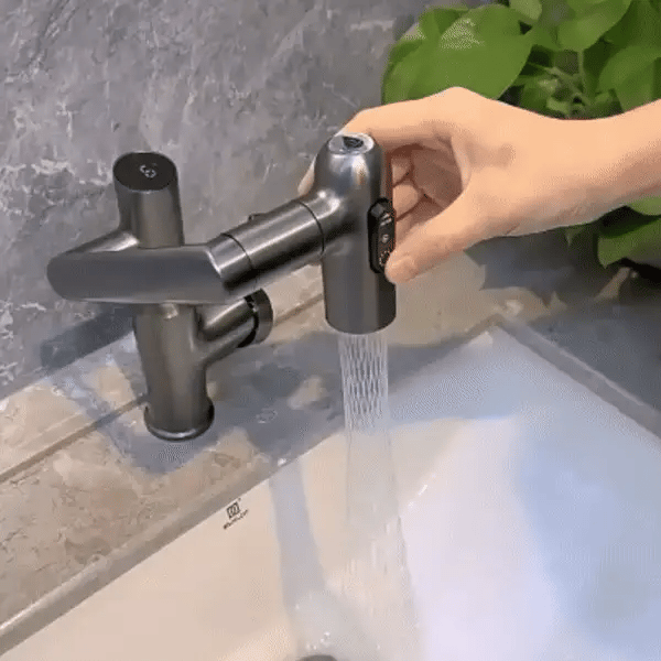 Kitchen Faucet 360° Swivel Height Adjustable & Temperature Display