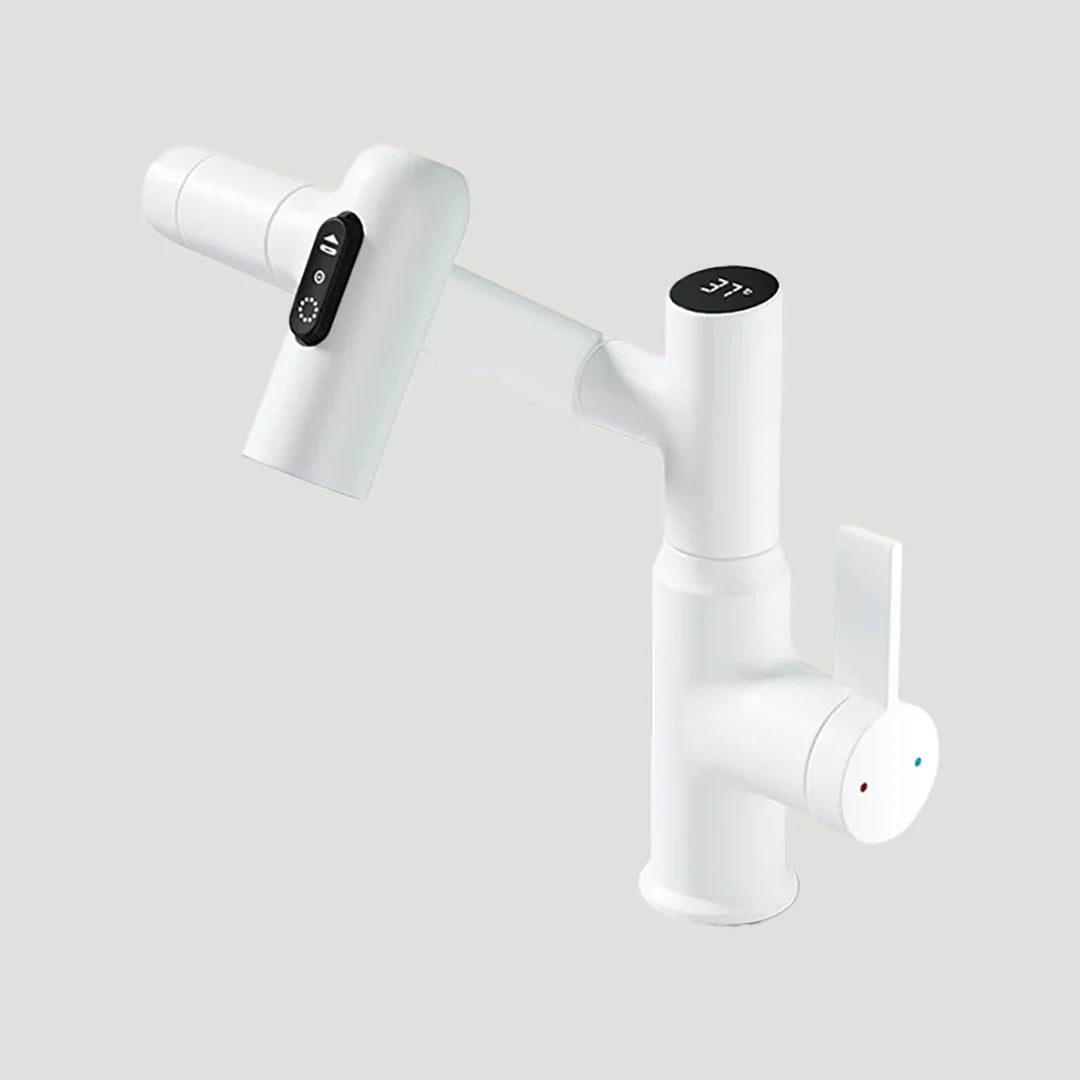 Kitchen Faucet 360° Swivel Height Adjustable & Temperature Display