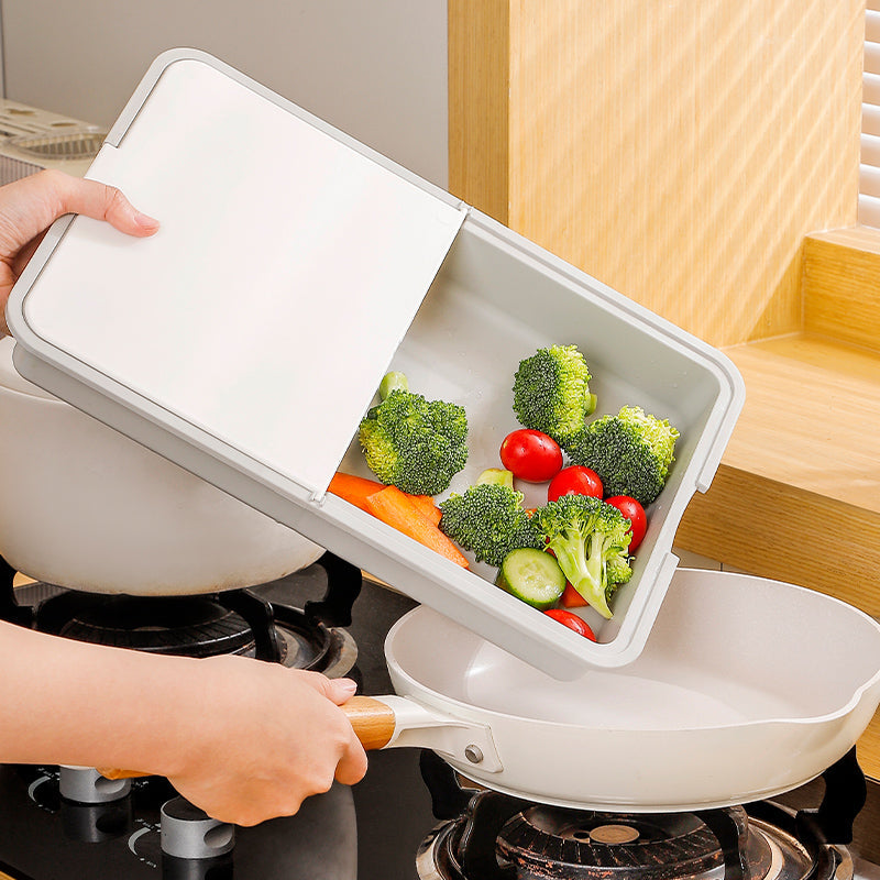 Kitchen Grater 5-in-1 Stainless Steel Blades & Integrated Container