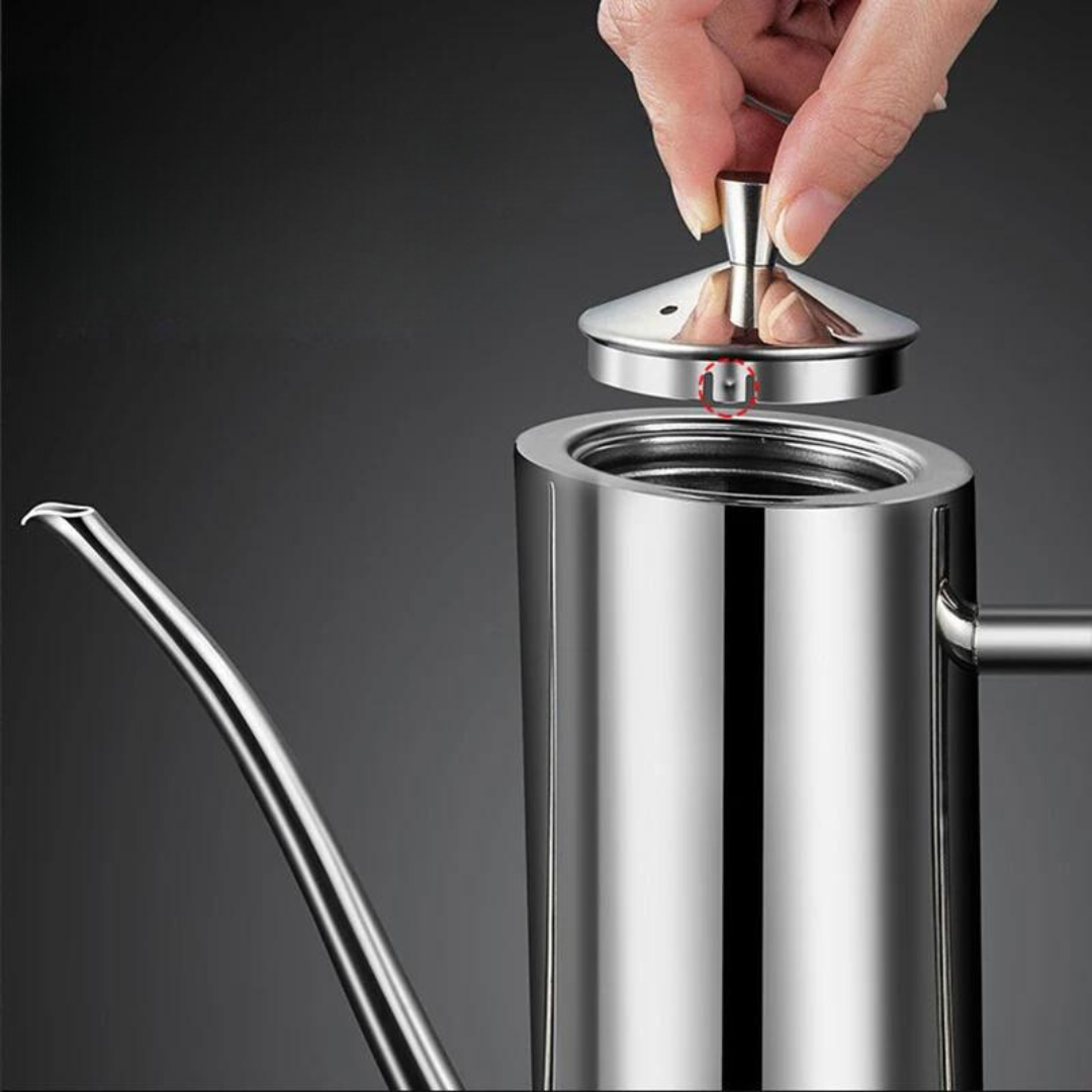 Kitchen Oil Dispenser Stainless Steel Precise Spout & Ergonomic Handle