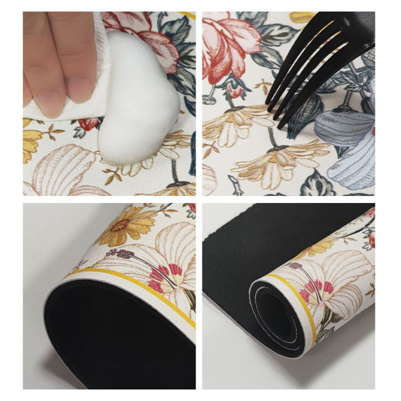 Kitchen Sink Mat Absorbent Non-Slip Faucet Cutout