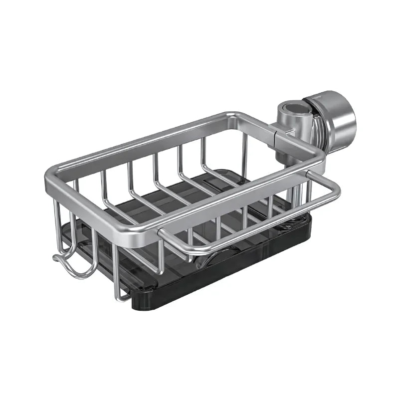 Kitchen Sink Shelf Quick-Drying Rustproof Aluminum & No-Drill Installation