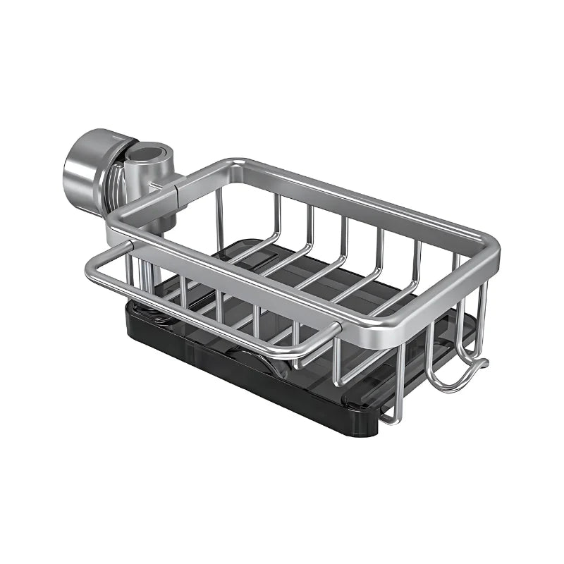 Kitchen Sink Shelf Quick-Drying Rustproof Aluminum & No-Drill Installation