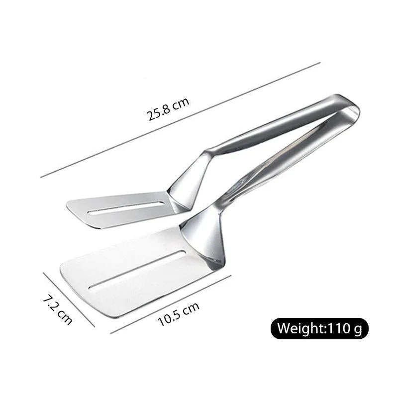 Kitchen Tongs Stainless Steel 2-in-1 Turner & Gripper