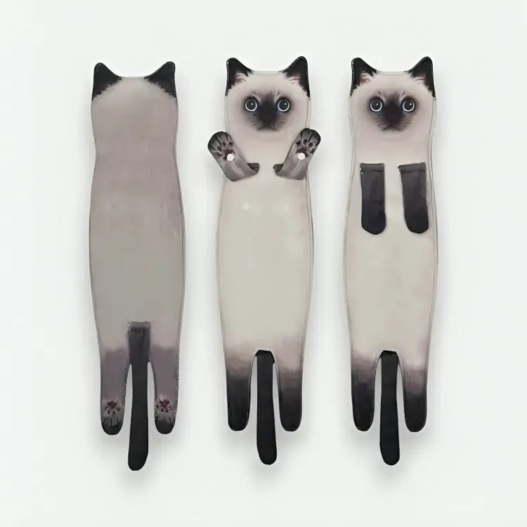 Kitchen Towel Cat Print Microfiber Quick-Drying Hanging Loop