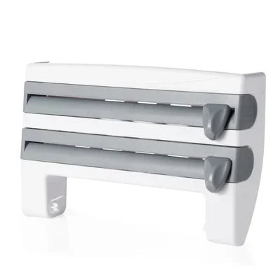Kitchen Wall Organizer Dual Blade Foil & Towel Holder