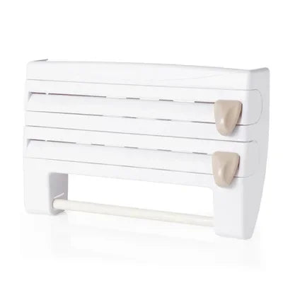 Kitchen Wall Organizer Dual Blade Foil & Towel Holder