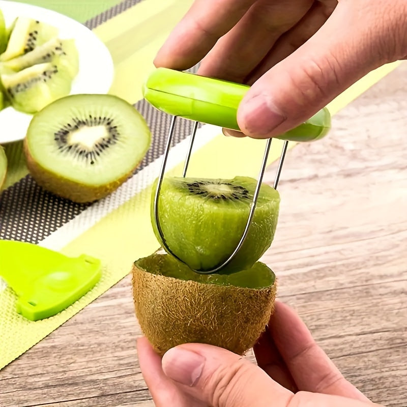 Kiwi Slicer Stainless Steel Blades Non-Slip Dishwasher Safe
