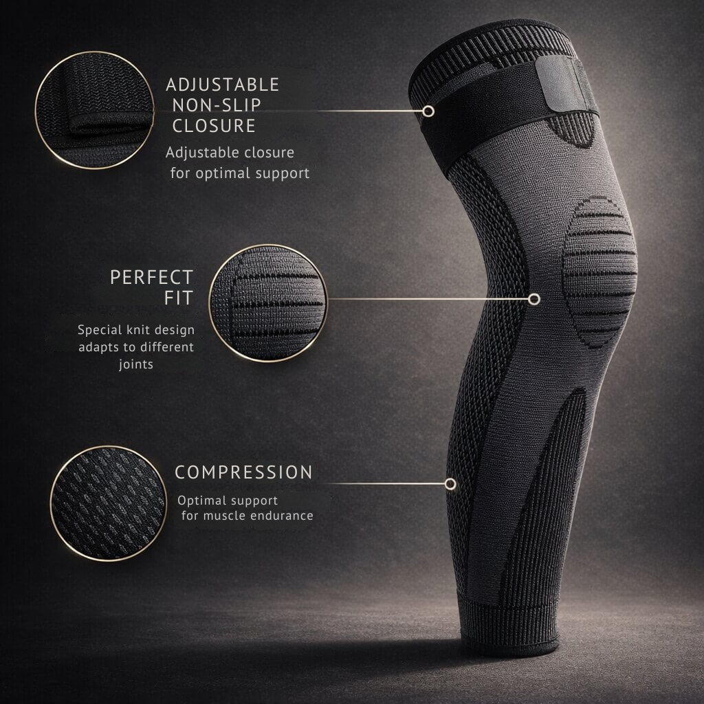 Knee Brace Compression Support Non-Slip & Breathable