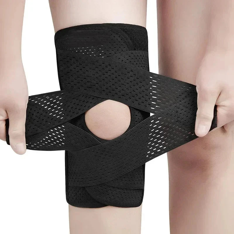 Knee Brace Open Patella Adjustable V-Straps & Breathable Fabric