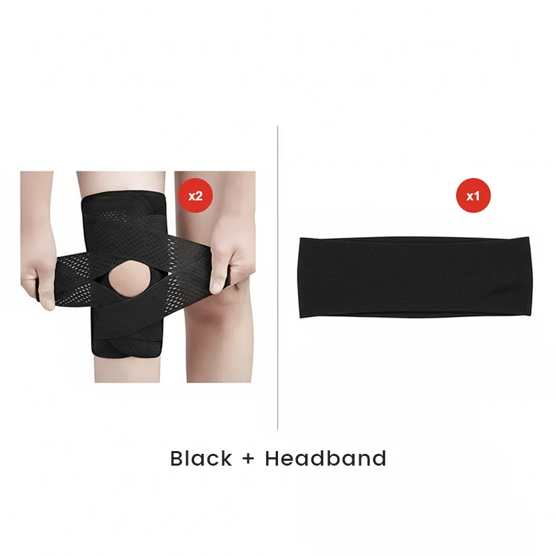 Knee Brace Open Patella Adjustable V-Straps & Breathable Fabric