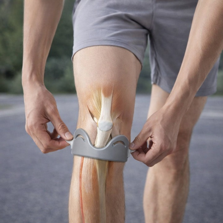 Knee Brace V-Shaped Patellar Support Non-Slip Adjustable Fit