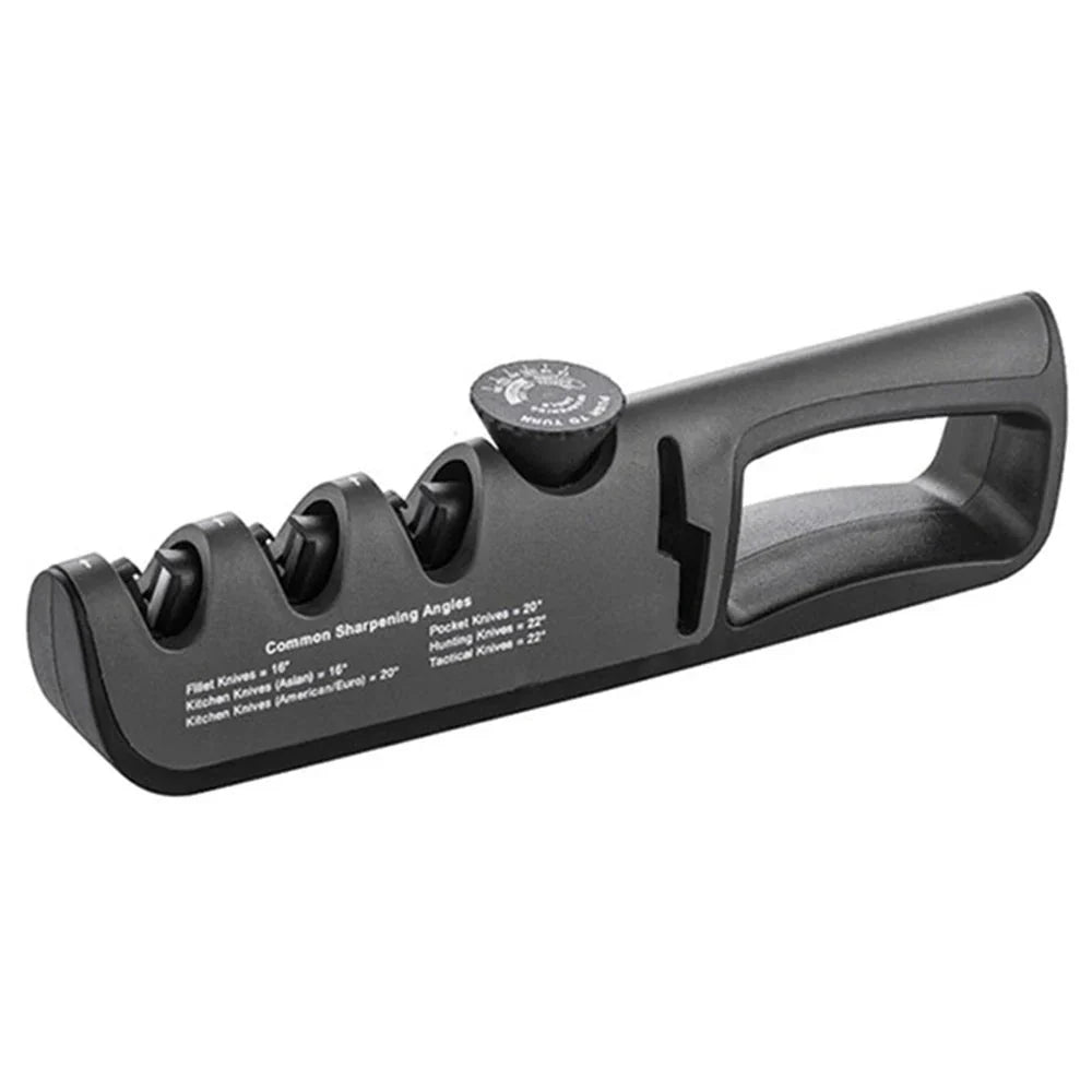 Knife & Scissors Sharpener 4-in-1 Coarse Medium Fine