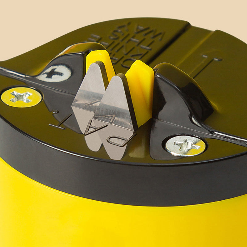 Knife Sharpener Suction-Cup Base Tungsten Steel Wheel Compact