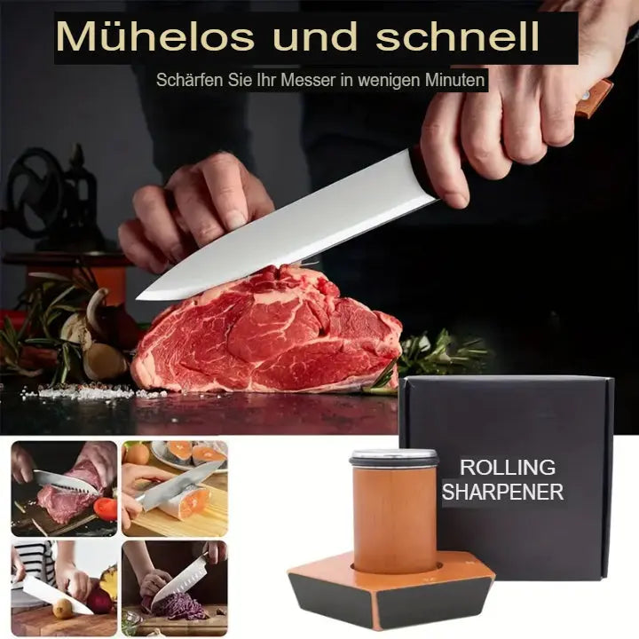 Knife Sharpener Wooden Magnetic Angle Guide Coarse & Fine