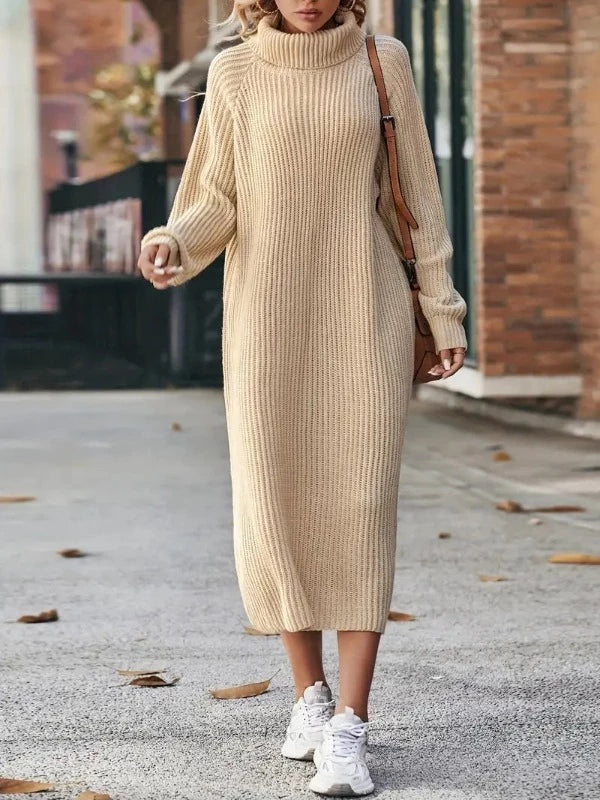 Knit Dress Oversized Fit & Extended Sleeves All Season
