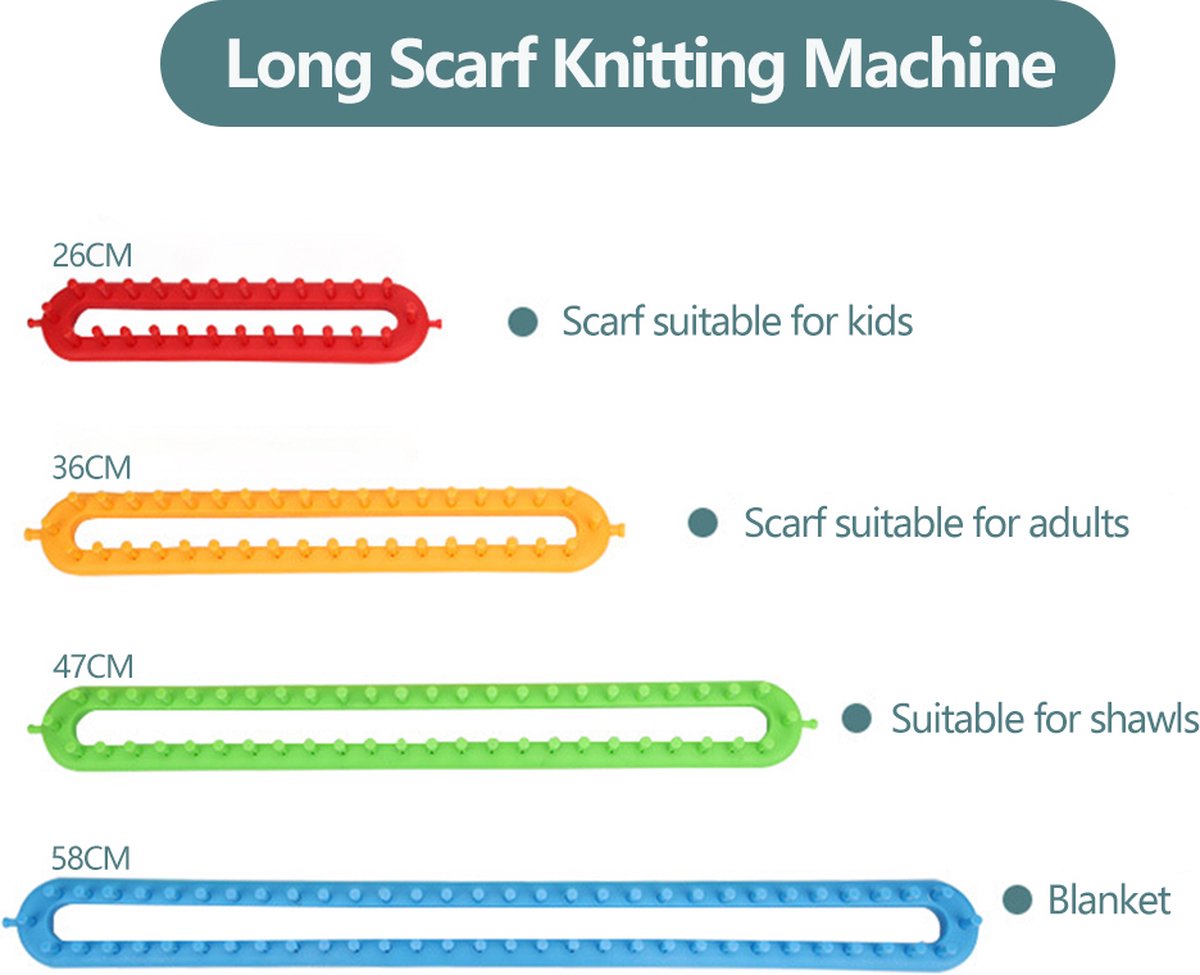 Knitting Frame Needle-Free Metal Pins Portable