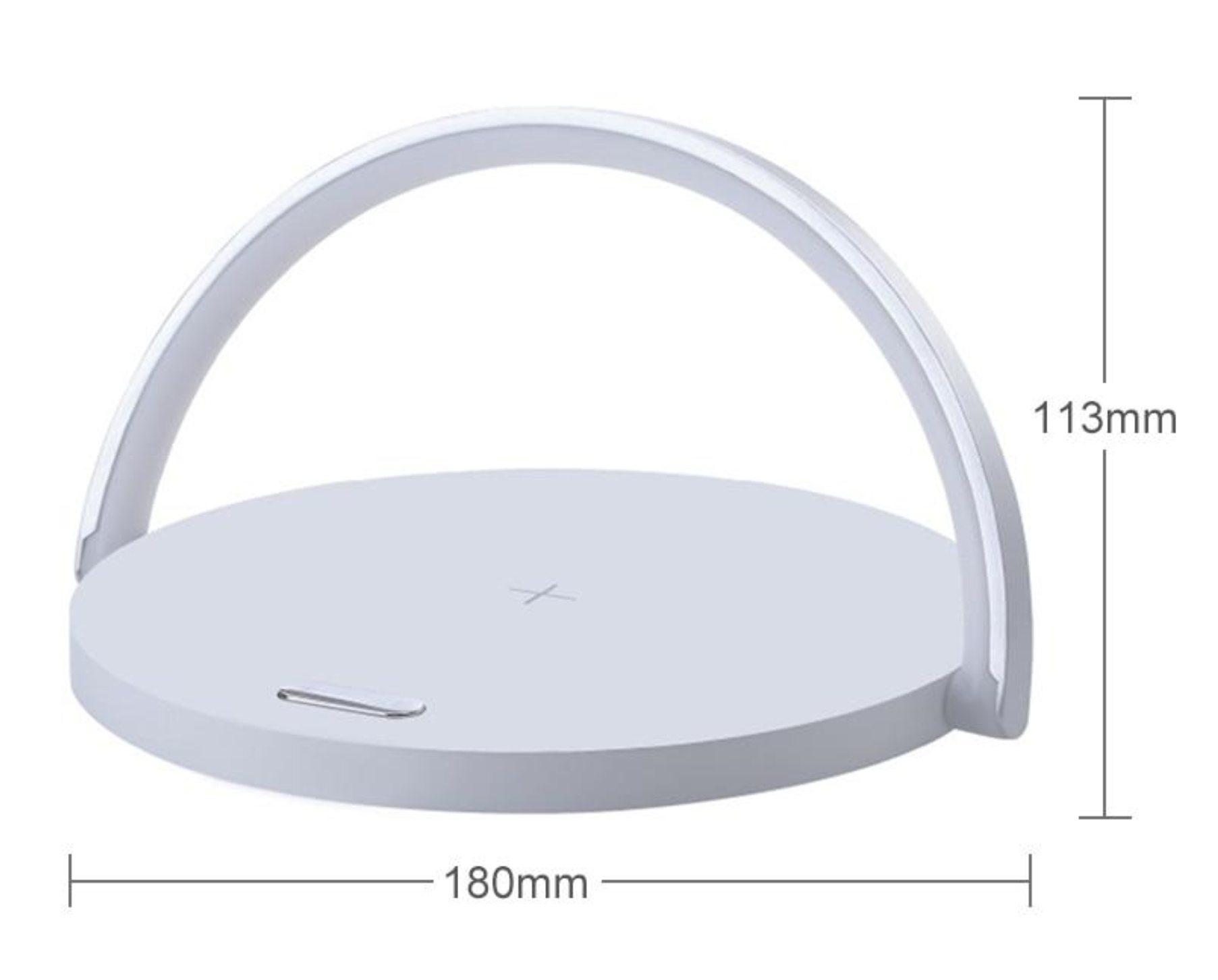 LED Bedside Lamp Qi Wireless Charger Touch Dimmer Foldable
