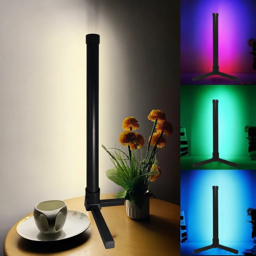 LED Corner Floor Lamp App-Controlled RGB & Music Sync