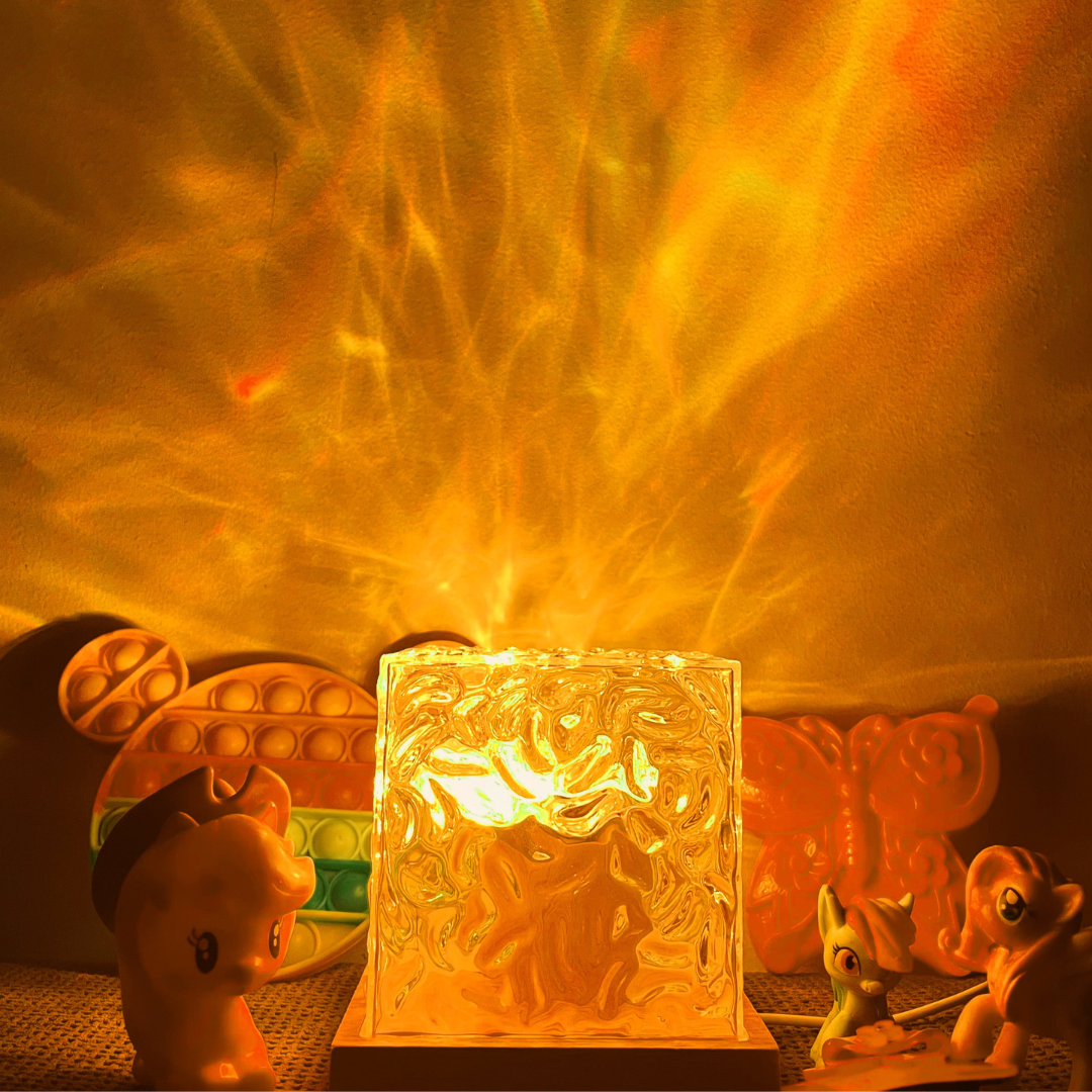 LED Crystal Lamp Aurora Effect 16 Colors Remote Control
