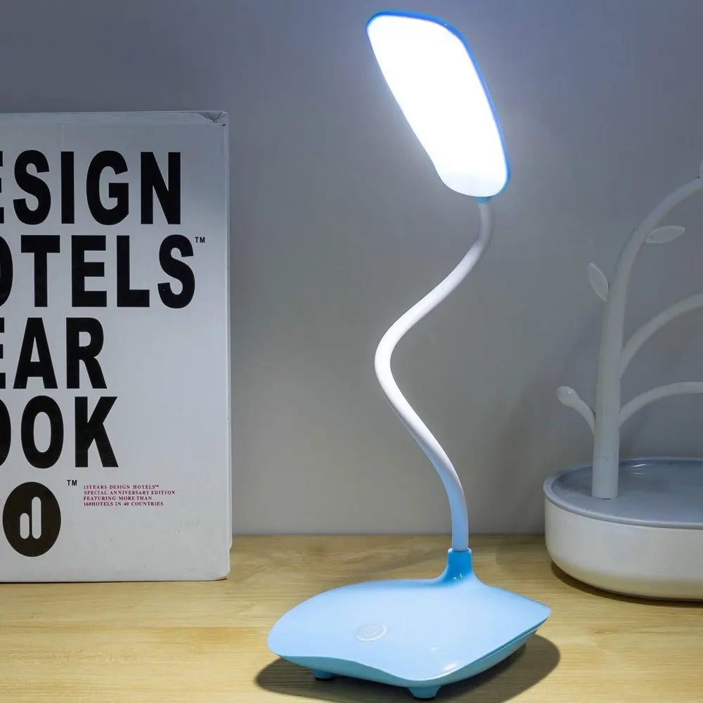 LED Desk Lamp Flexible Gooseneck Dimmable Wireless Charger