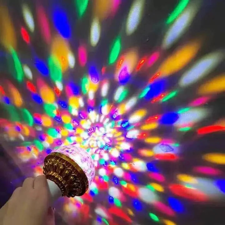 LED Disco Lamp Rotating RGB Strobe E27 Base