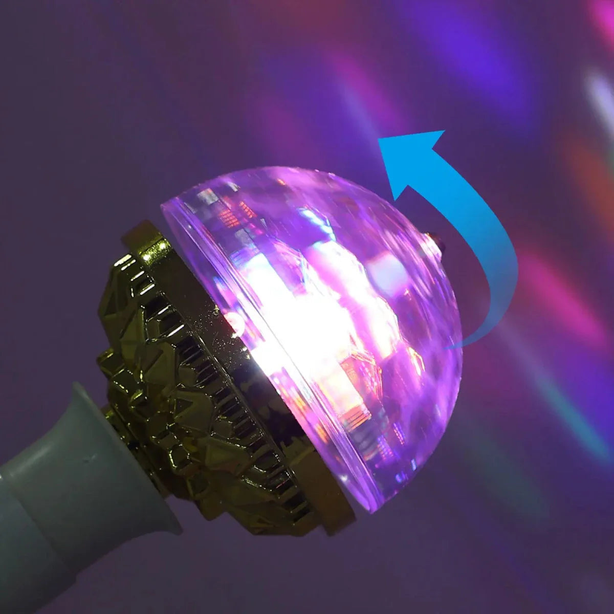 LED Disco Lamp Rotating RGB Strobe E27 Base