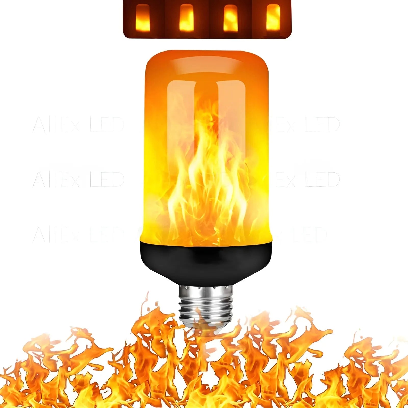 LED Flame Bulb Realistic Flicker E27 Warm Yellow