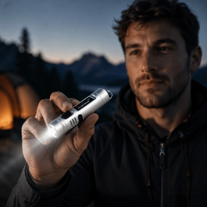 LED Flashlight 5-In-1 500 Lumens USB-C Rechargeable
