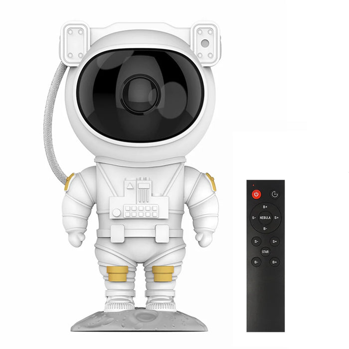 LED Galaxy Projector Rotating Astronaut Head USB Rechargeable