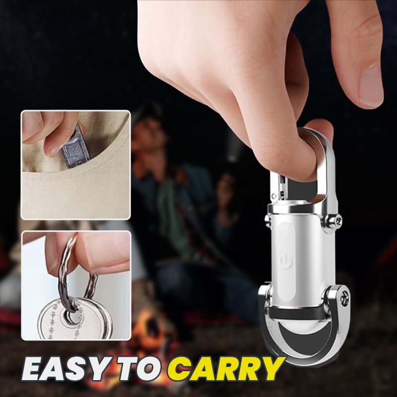 LED Keychain Flashlight 1200 Lumen 1000mAh Power Bank