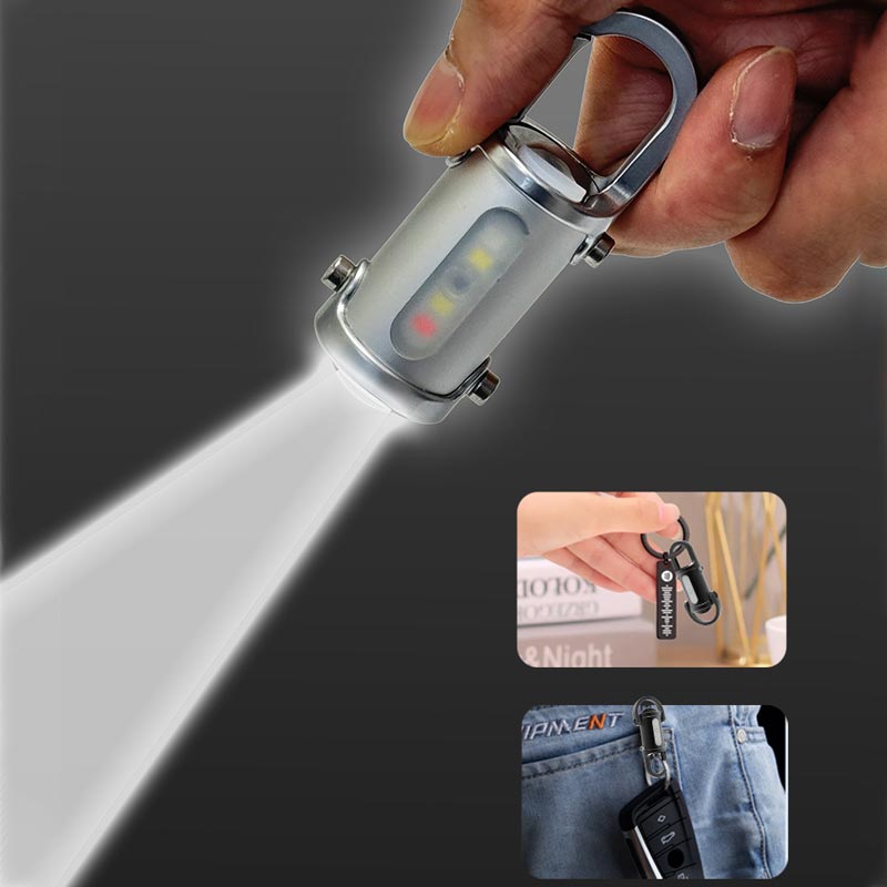 LED Keychain Flashlight 1200 Lumen 1000mAh Power Bank
