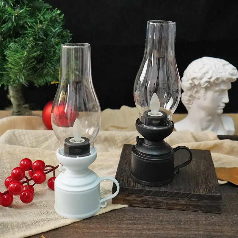 LED Lantern Realistic Flame Effect Battery Operated & Child-Safe