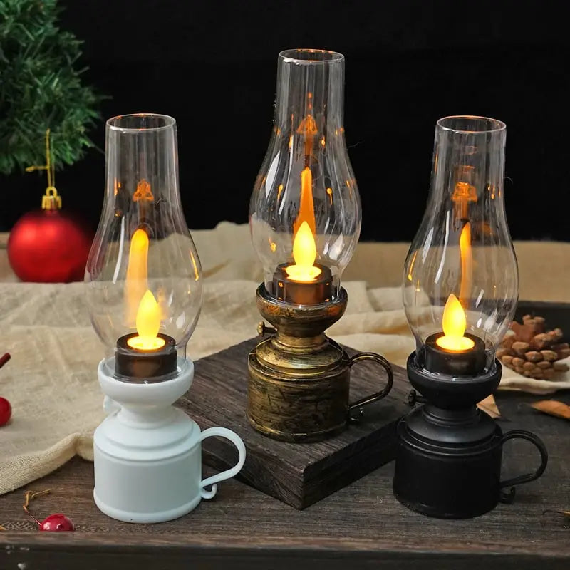 LED Lantern Realistic Flicker Battery-Powered Child-Safe