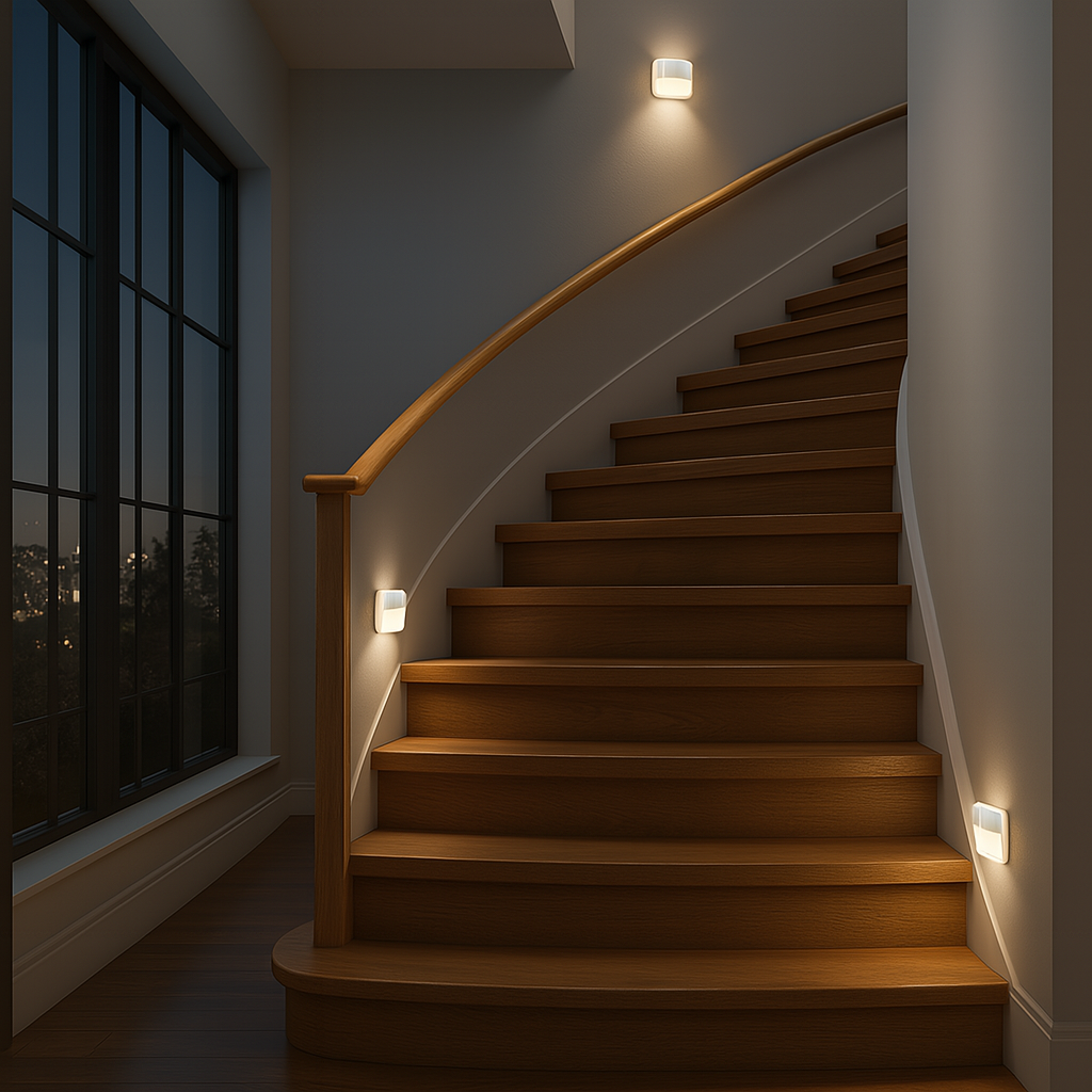 LED Night Light Motion Sensor Battery-Powered Warm & Cool