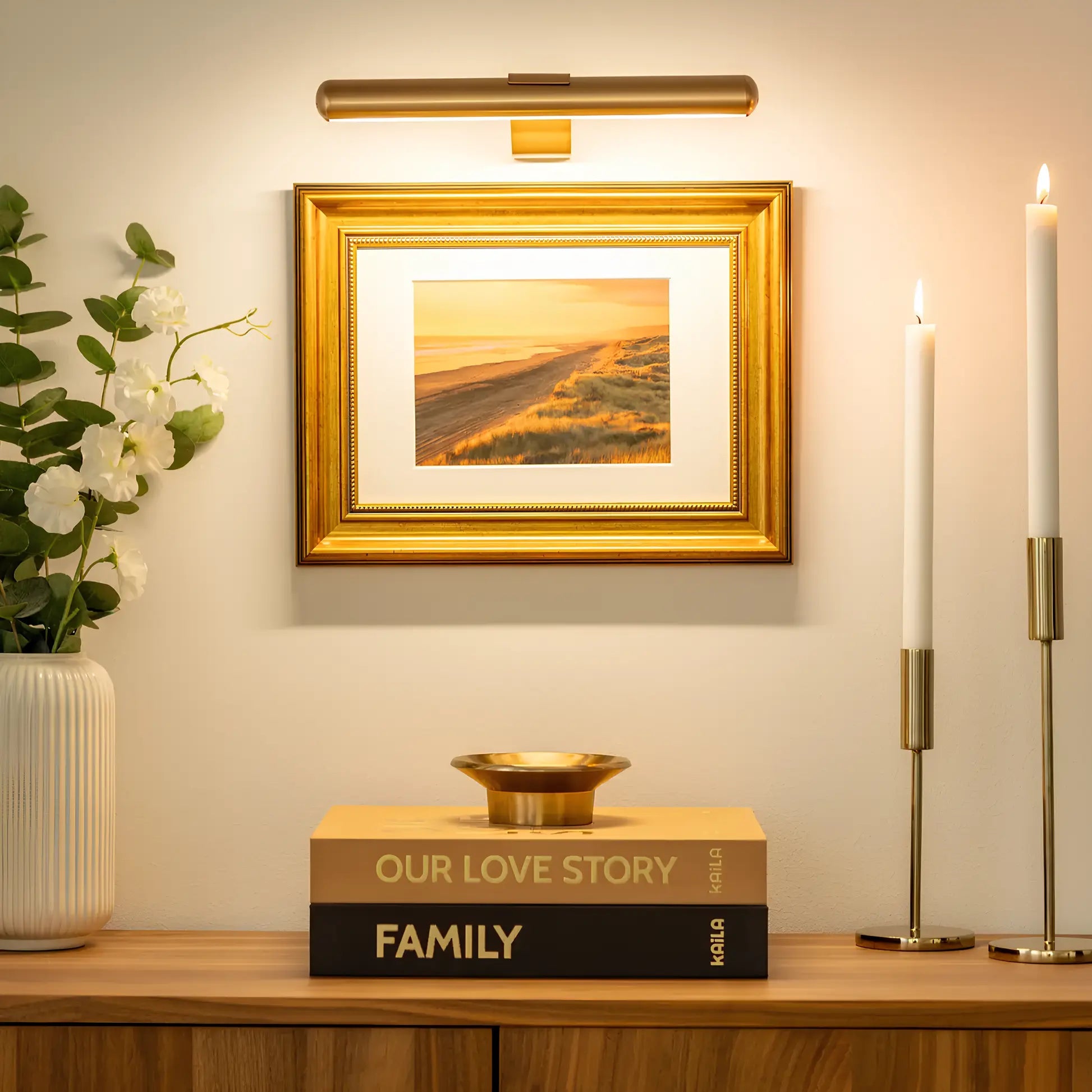 LED Picture Light Wireless USB Rechargeable Dimmable