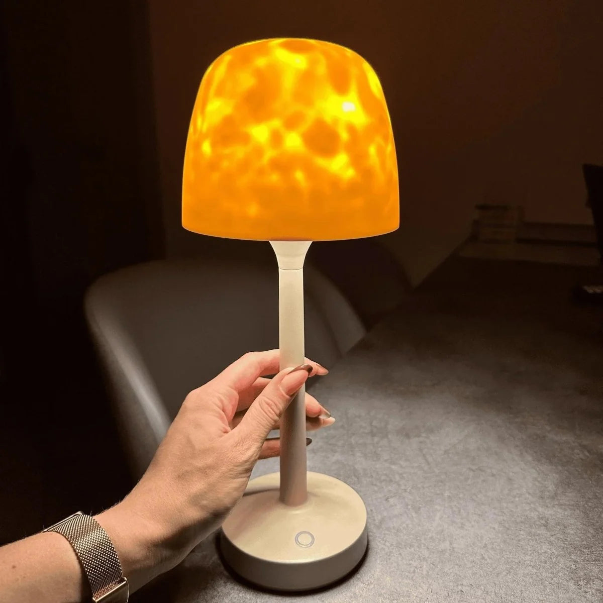 LED Projection Lamp Rechargeable Sleep Timer 16 Color Modes