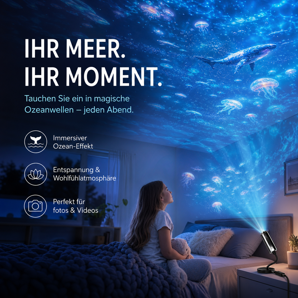 LED Star Projector 10 Projection Inserts USB Plug-And-Play
