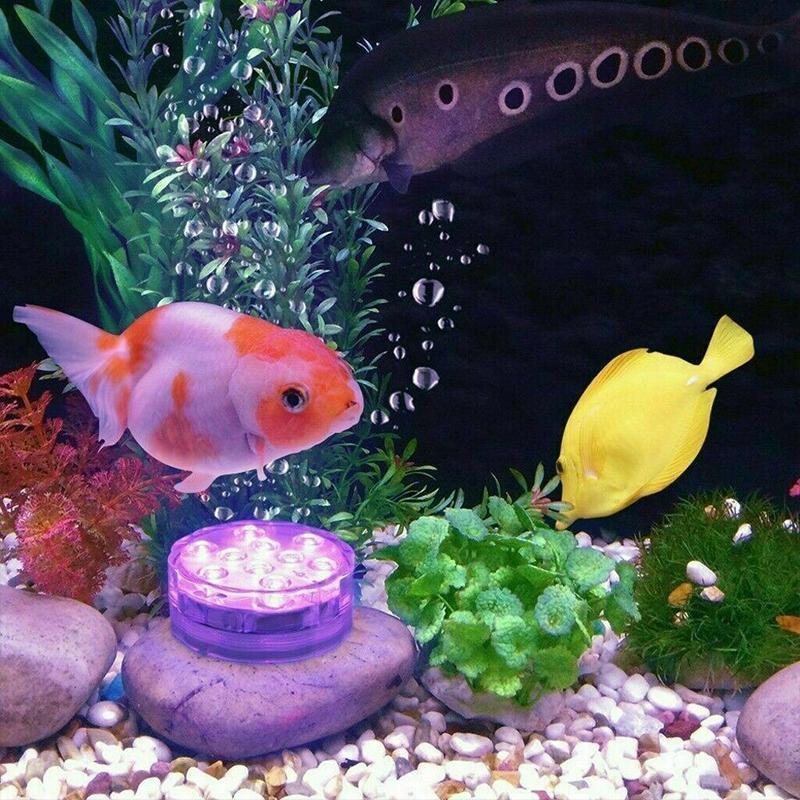 LED Submersible Light 16-Color Remote IP68 Waterproof