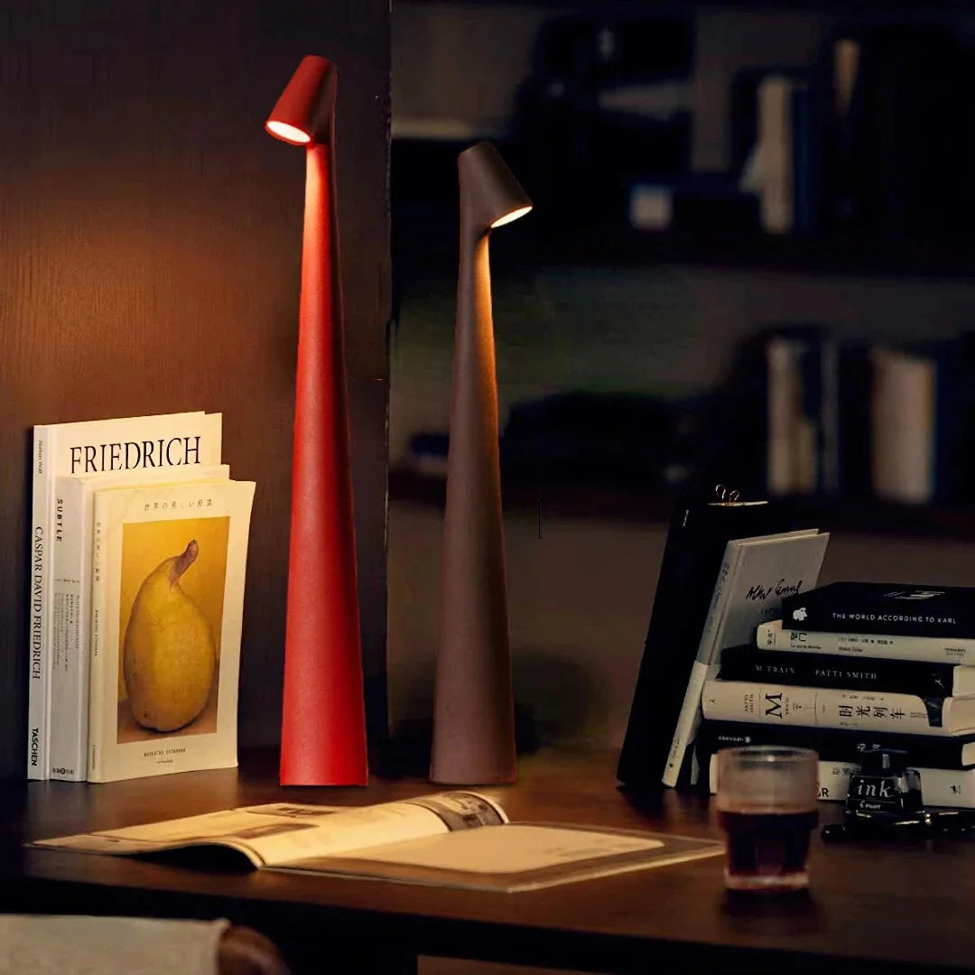 LED Table Lamp Cordless Rechargeable Adjustable Brightness