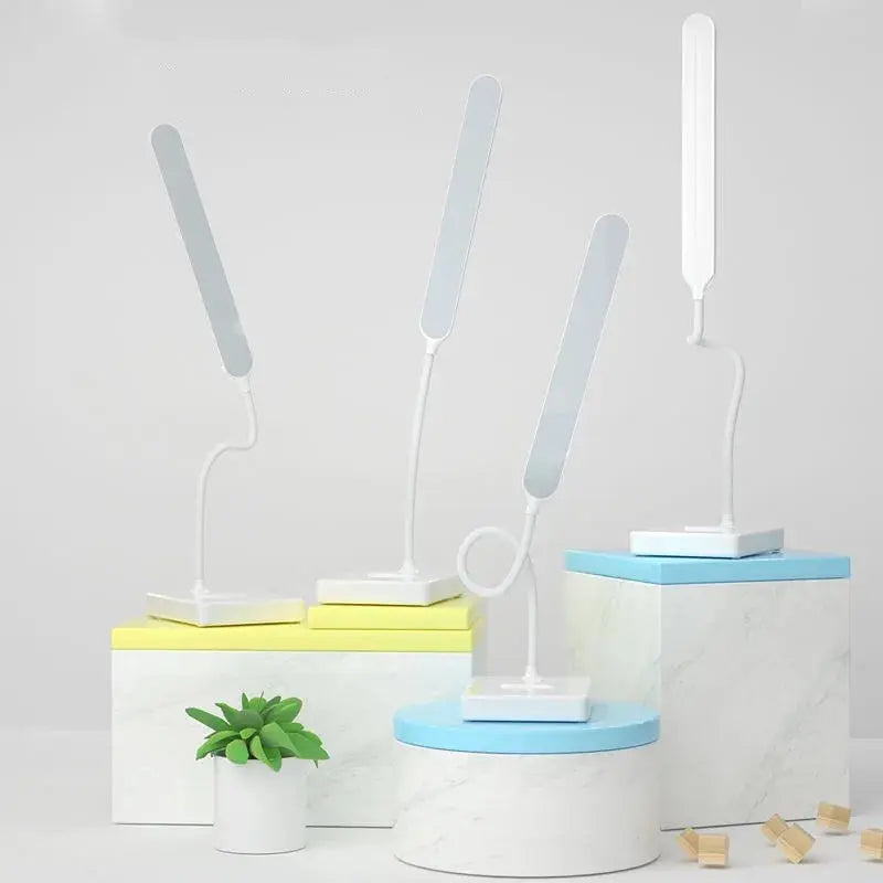 LED Table Lamp Touch Control Phone Holder USB Rechargeable
