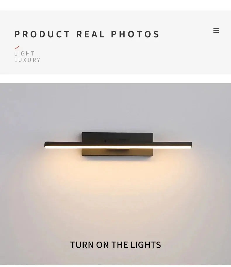 LED Wall Lamp Aluminum 330° Swivel Selectable Color Temp