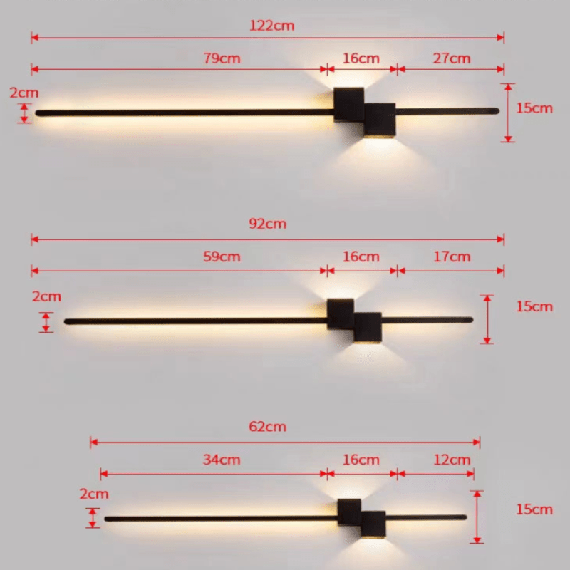 LED Wall Lamp Integrated LED Glare-Free Indirect Lighting