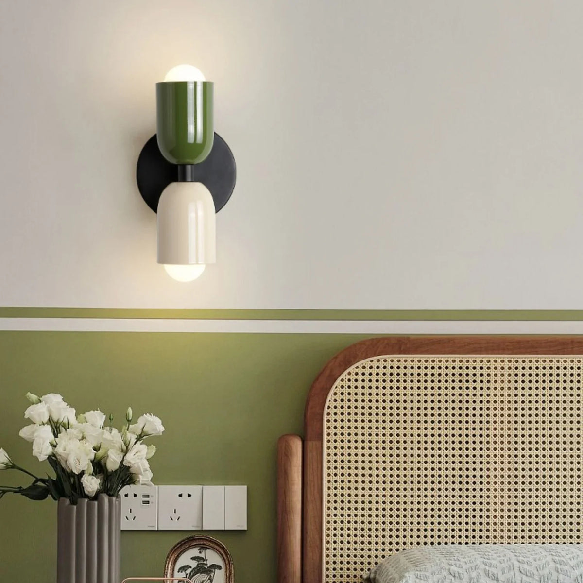 LED Wall Light Dual-Head Stainless Steel Warm White