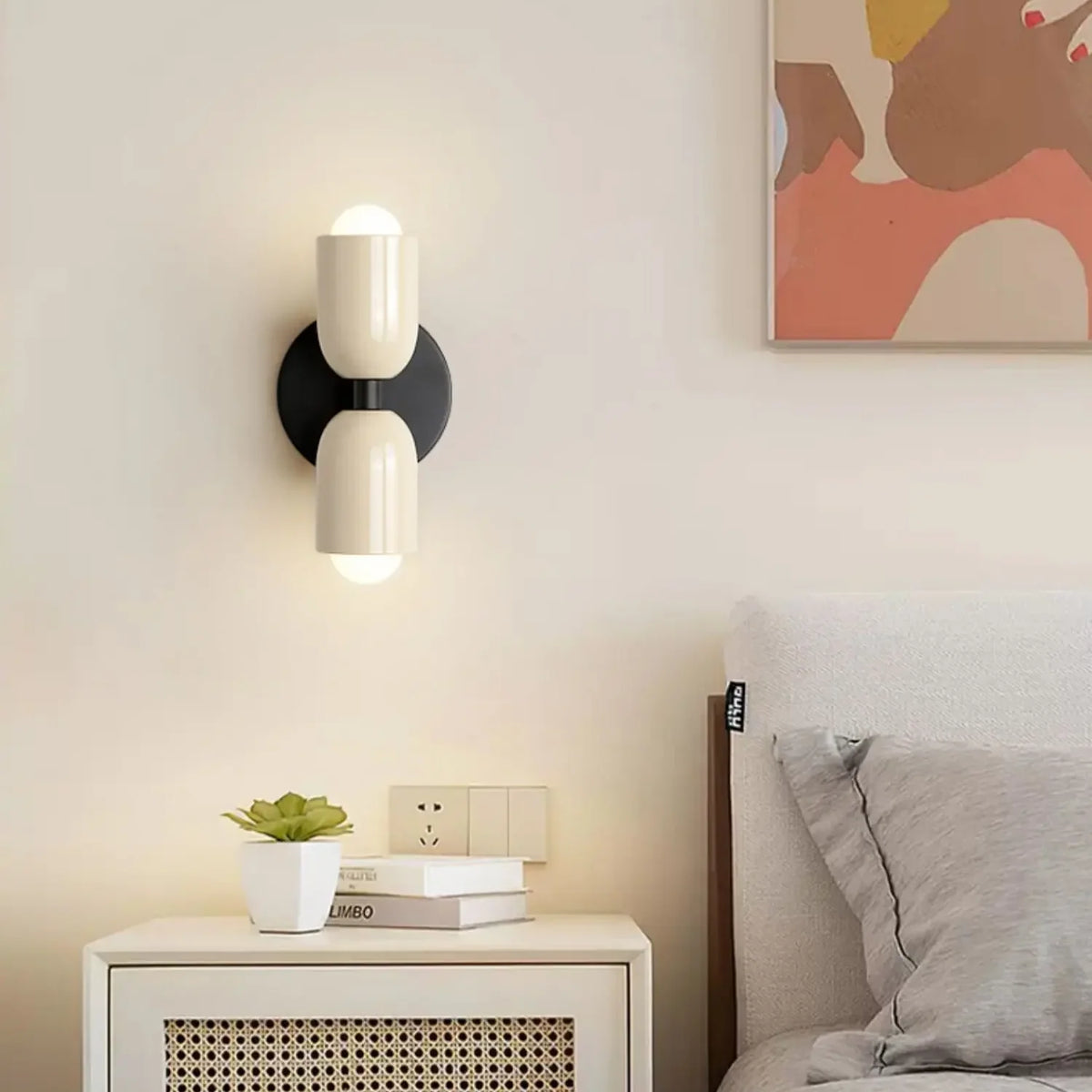 LED Wall Light Dual-Head Stainless Steel Warm White