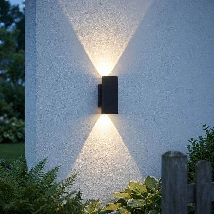 LED Wall Light Dual Up & Down Weather-Resistant Aluminum